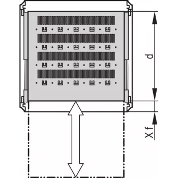 SCHROFF 19SHELF TELE.2U 600D RAL7035 - Rack-Accessory (22130353)