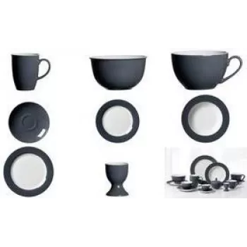 Egg cup ritzenhoff & breker DOPPIO ANTHRAZIT porcelain, dishwasher-safe, height 60 mm