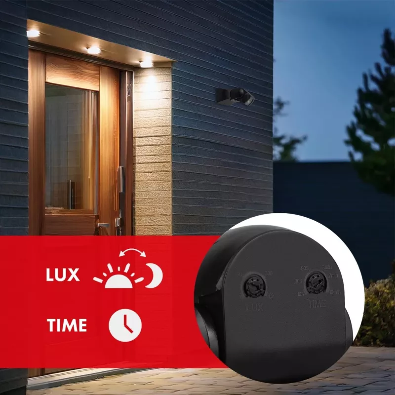 PIR motion sensor MACLEAN MCE201 B/B IP65 passive infrared detector, weatherproof