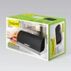 Countertop breadbox Maestro MR-1676 Black — stainless steel, hinged lid, 385×255×190 mm