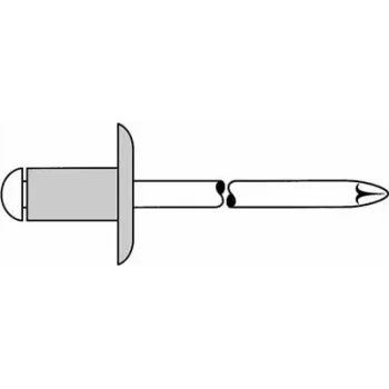 Blind Rivet GESIPA 4x8 mm Large Flange, Grip 3.0–5.0 mm, Pack of 500