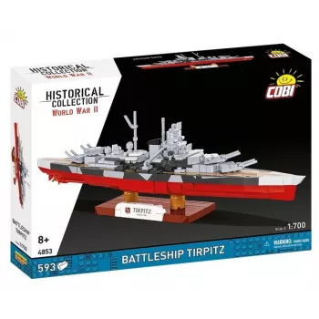 Construction set Cobi Battleship Tirpitz model with 593 pieces, scale and display features