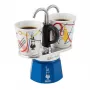 Stovetop Moka Pot BIALETTI MINI EXPRESS set Kandinsky assorted colours, small espresso maker