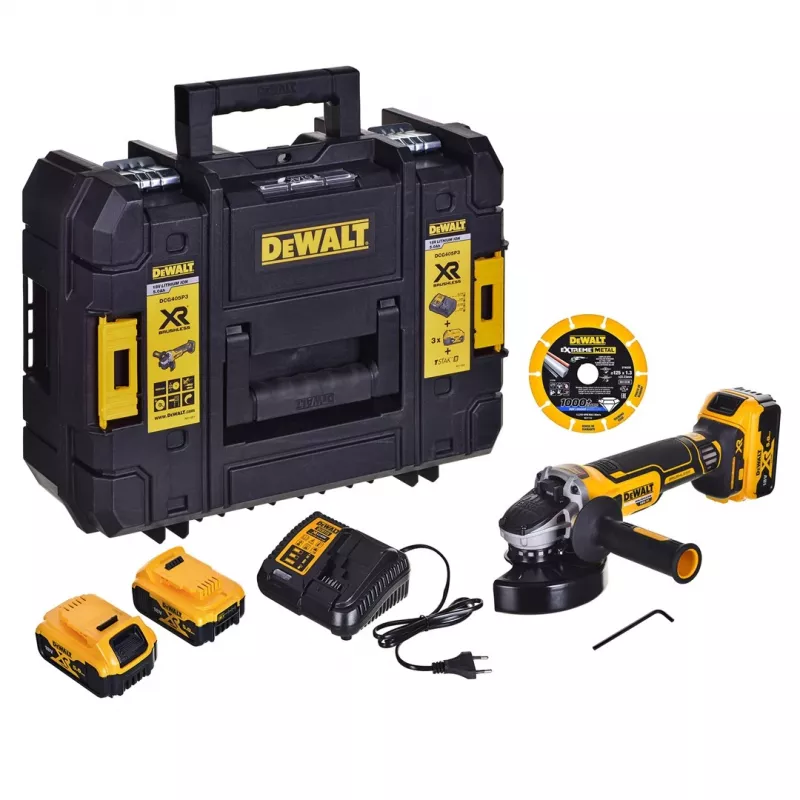 DeWALT angle grinder DCG405P3 18V (DCG405P3-QW)