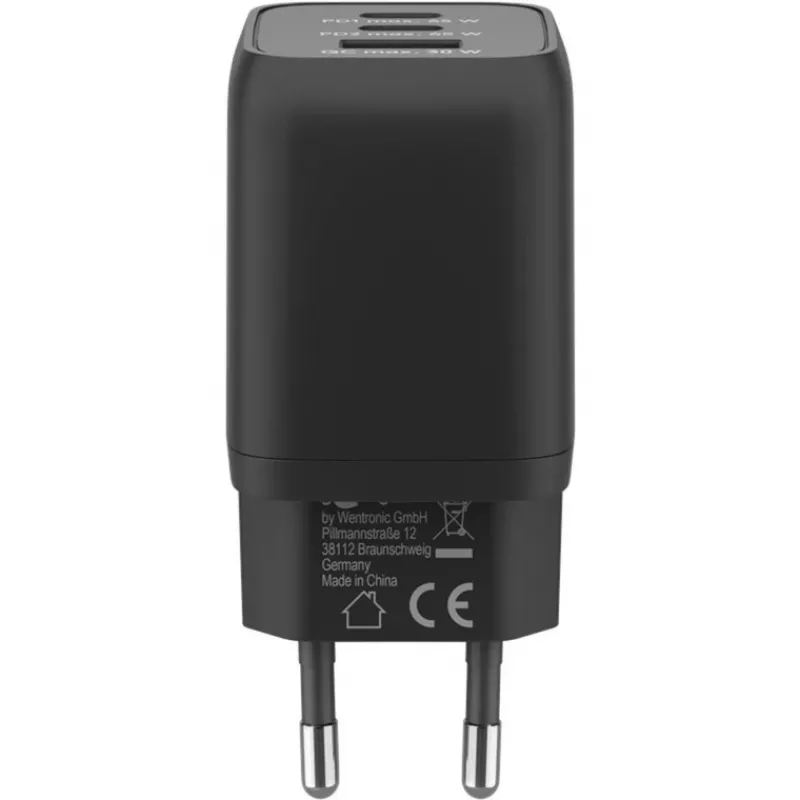 Goobay 64753 Charger for Mobile Devices Headphones - Smartphone - Tablet Black AC Fast Charging Indoor (64753)