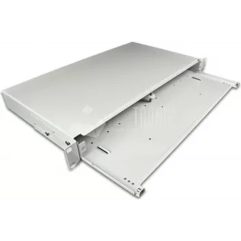 Lightwin Standard 19\ LWL Distribution Drawer, 1HE empty enclosure Splice Boxes (LVL GREY PREMIUM)