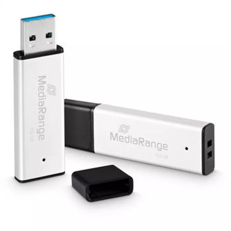 USB flash drive MediaRange MR1904 512 GB USB Type-A 3.2 Gen 1 (3.1 Gen 1) Black/Silver
