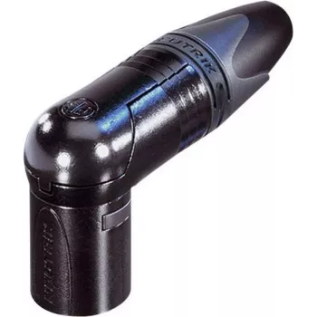 Neutrik XLR-Connector Plug, angled Number of Poles: 5 Black NC5MRX-B 1 pc(s) (NC5MRX-B)