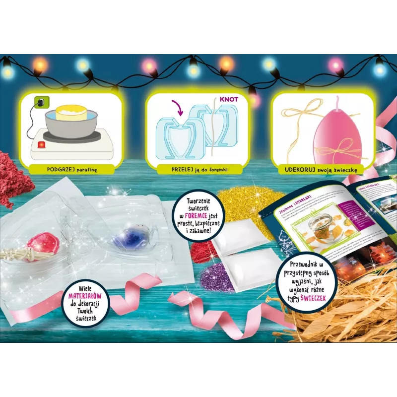 Educational science kit Liscianigiochi “I'm a Genius” Candle Manufacture 304-PL10208 – hands-on candle-making experiments