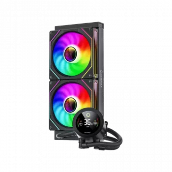 Gamemax | CPU Liquid cooler | ICEBURG 240 DIGITAL | Black