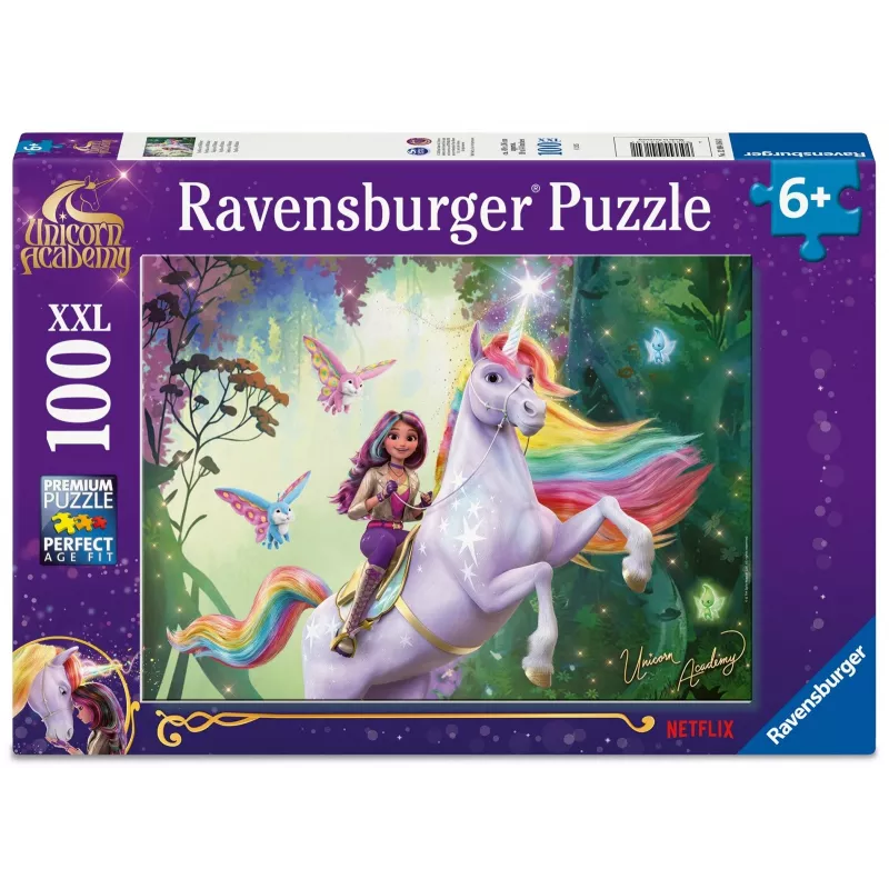 Ravensburger puzzle XXL 100 pieces – Unicorn Academy – large-format children's jigsaw