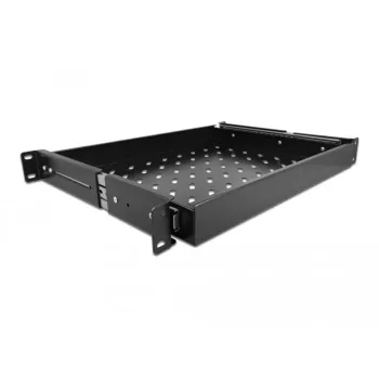 Delock - rack drawer - Black - 1U - 48.3 cm (19)