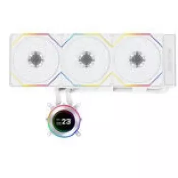 All-in-one liquid cooler Lian Li Hydroshift II LCD-C 360TL — 120 mm fans, 200–2600 RPM, FDB, white