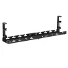 Under-desk cable organizer MACLEAN MC-103 B — black under-desk tray for cable management
