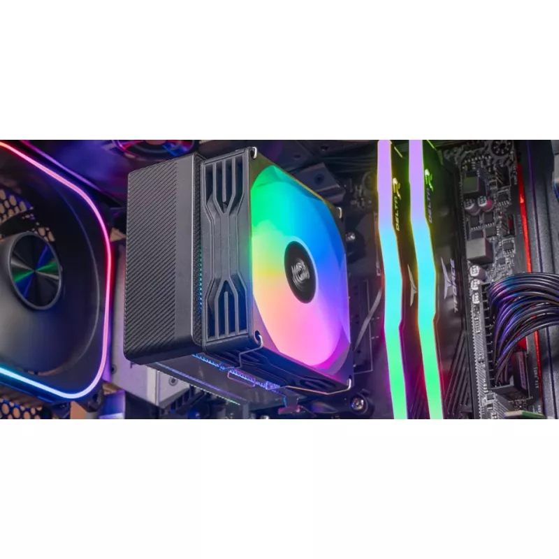 Air cooler TACENS Mars Gaming MCPU-X3, 90 mm fan, TDP 150 W, compatible LGA/AM4/AM5, black