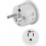 Goobay Netzadapter, White - US/Japan-Socket (Type B, NEMA 5-15, 3-pin) > Type F (Type F, CEE 7/4) (45351)
