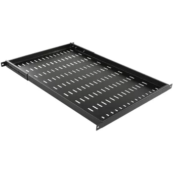 Lanview RAS805BL 1U 19 inch Adjustable Rack Shelf, 50 kg Load, Black