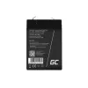 UPS battery Green Cell AGM11 6 V 5 Ah Sealed Lead Acid (VRLA) single battery, 70×100×47 mm, 780 g