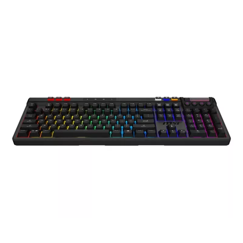 Mechanical Gaming Keyboard MSI Strike Pro W Silent US layout RGB backlight, wired, tactile silent switches