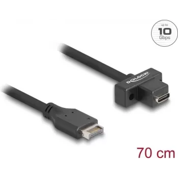 DeLOCK USB Cable Type-E Key A 20 pin male to USB Type-C female 70 cm