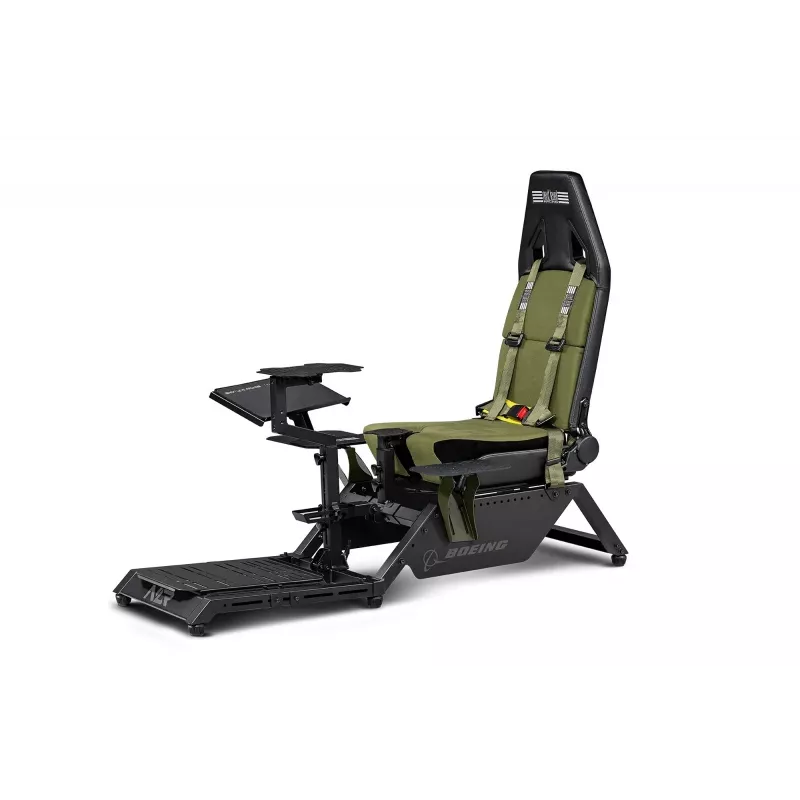 Cockpit seat by next level racing Flight Simulator Boeing Military 396055 — dedicated flight simulation seat compatible with yokes and pedals