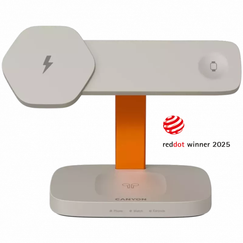 Canyon WCS-310 - Hexagon 310 - 3in1 - wireless Qi charging station for 3 devices simultaneous