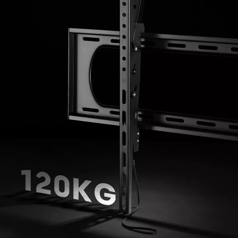 Wall TV/Monitor Mount MACLEAN MC-750N, max VESA 900x600, load 120 kg, white, supports 60 inch–120 inch