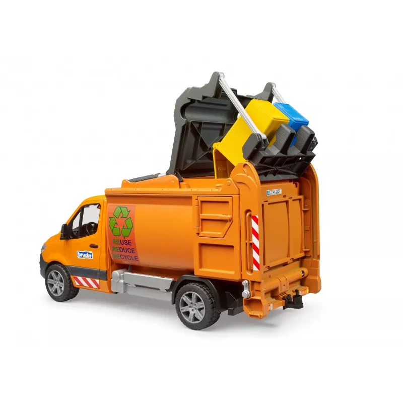 BRUDER model vehicle MB Sprinter municipal garbage truck BR-02682, scale toy replica