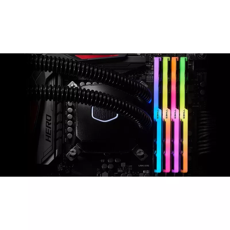 DIMM 32 GB DDR4-3600 (4x 8 GB) Quad-Kit, Memory black, F4-3600C16Q-32GTZRC, Trident Z RGB, INTEL XMP