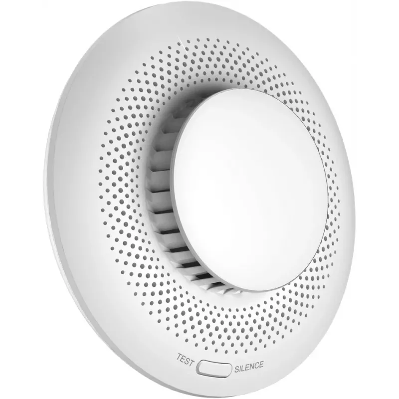 Smoke detector EZVIZ CS-T4C — wireless ZigBee, 3V lithium battery, 87×35×87 mm, 85 dB, surface-mounted, white