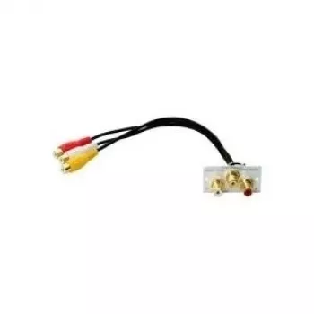 Cable gender changer Kindermann 7444000530 3x RCA Silver