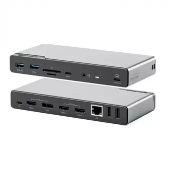 ALOGIC DV4 - docking station - for Laptop - USB-C / USB-A - 3 x HDMI, DP - 1GbE (DUCDV4)