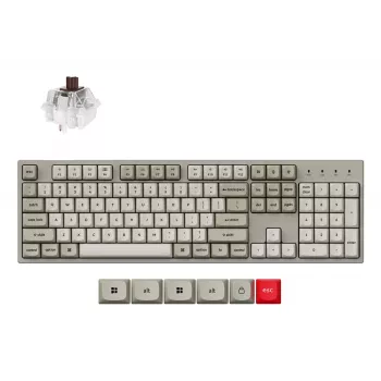 Keychron C2 Pro 8K Keyboard Universal USB QWERTY US International Grey