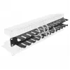 Cable management panel DeLOCK 19 inch 66550 black 1U