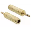 Cable gender changer DeLOCK 65360 3.5 mm to 6.35 mm Gold