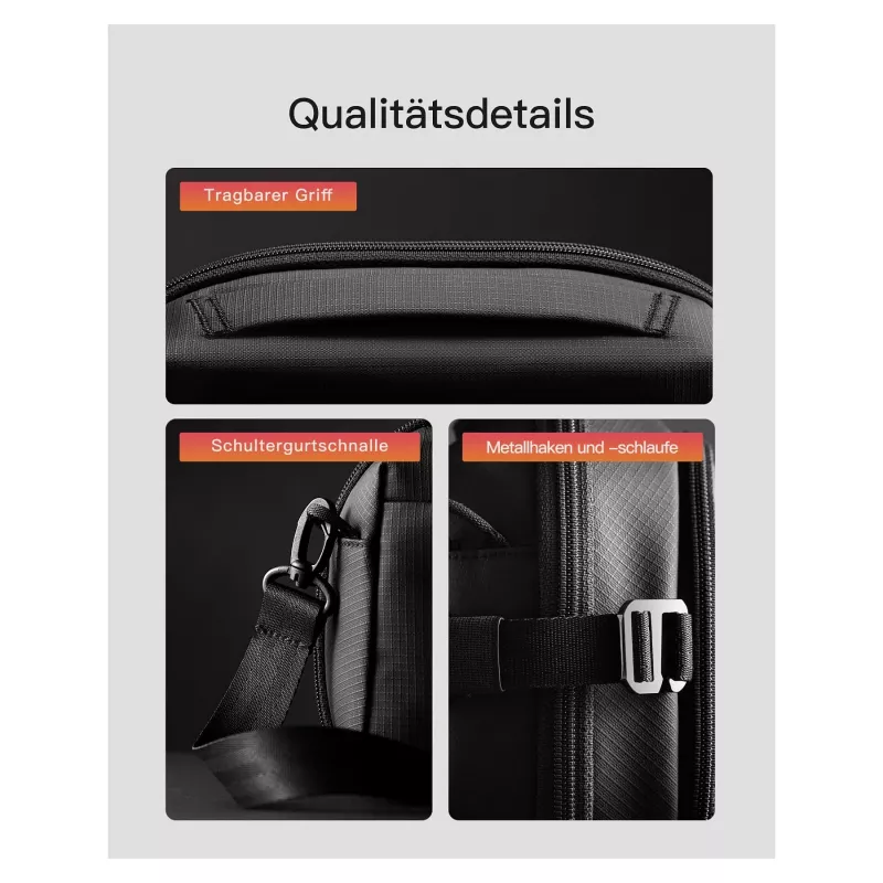 Cable Bag Inateck AB03010 — organizer pouch 27 × 15.8 × 11 cm, black