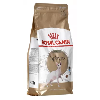 Dry cat food Royal Canin Sphynx Adult 2 kg — pork flavor, 33% protein, 23% fat