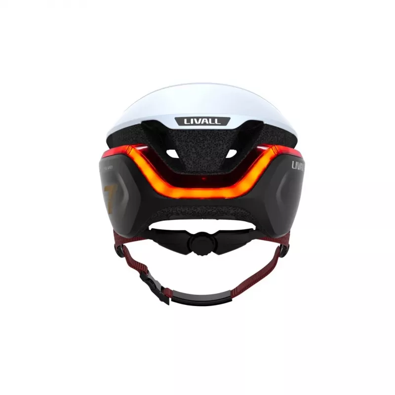 Open-face helmet Livall EVO21 White Hybrid shell construction