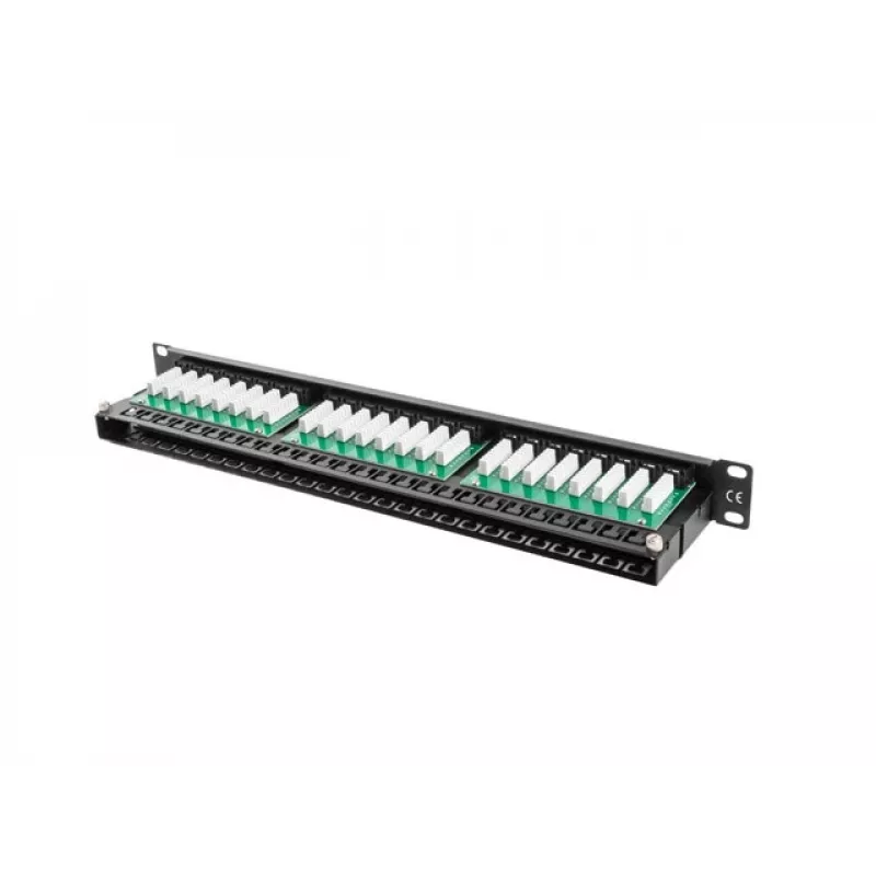Lanberg PPU5-1048-B 1U 48-Port Cat5e UTP Patch Panel Black