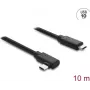DELOCK active optical USB Type-C cable 10 Gbps, angled plug-to-plug, 10 m (model 87242)