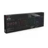 Gaming keyboard SAVIO STYX BROWN — mechanical Outemu Brown, QZERTY US International, RGB, USB, full-size 104 keys, black