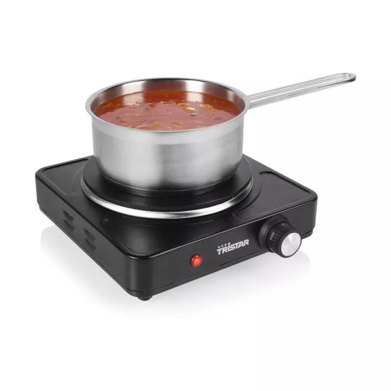 Tristar Table hob | KP-6151 | Number of burners/cooking zones 1 | Black | Electric