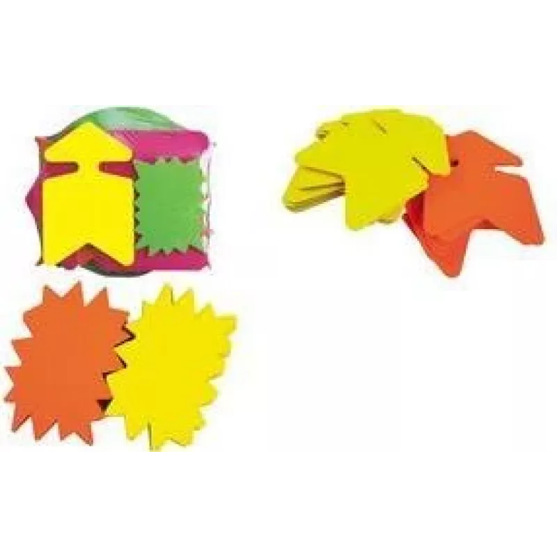 agipa Signal-Labels assortment, fluorescent two-colour (different colour on each side), assorted colours (60013)