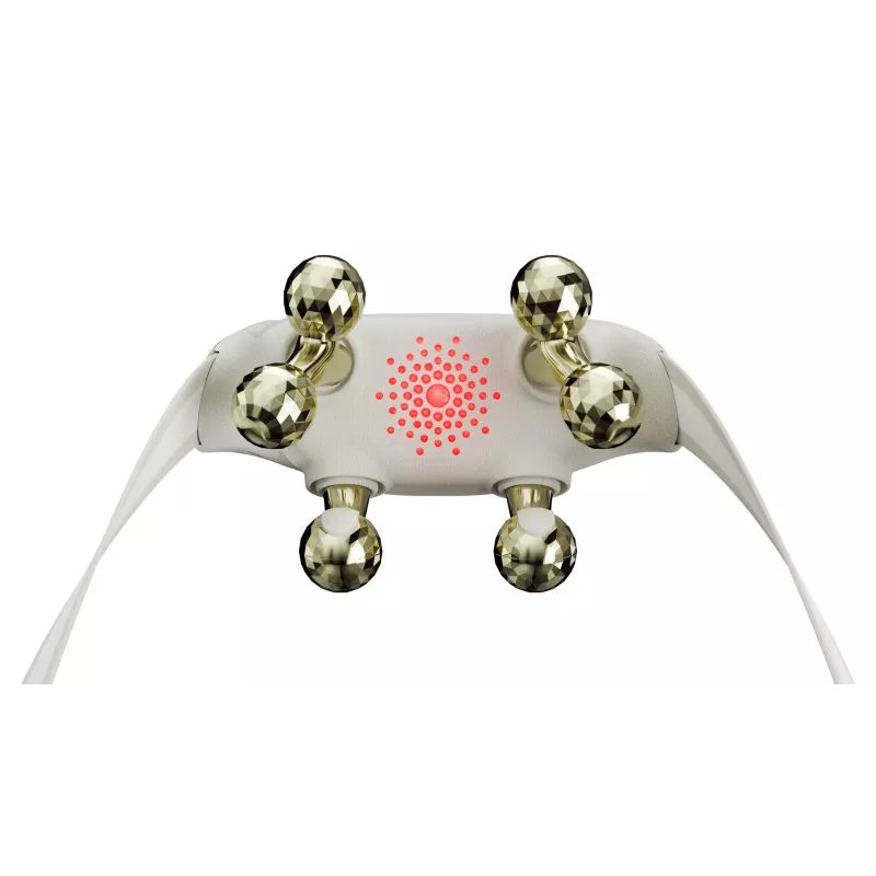 SKG H7 Ultra-E - Golden massage heads, Combo massage, Compression massage, Kneading massage, Vibration massage, Neck, Shoulders, Gold, Plastic, Buttons, Battery