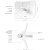 Network bridge TP-LINK Beam Bridge 5 UR KIT, 5 GHz single-band, Wi‑Fi 5 (802.11ac), Gigabit Ethernet, external antenna, max range 15000 m, white