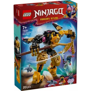 LEGO building set NINJAGO 71839 Arin's Spinjitzu Battle Mech, 213 pieces, 2 minifigures, height 160 mm