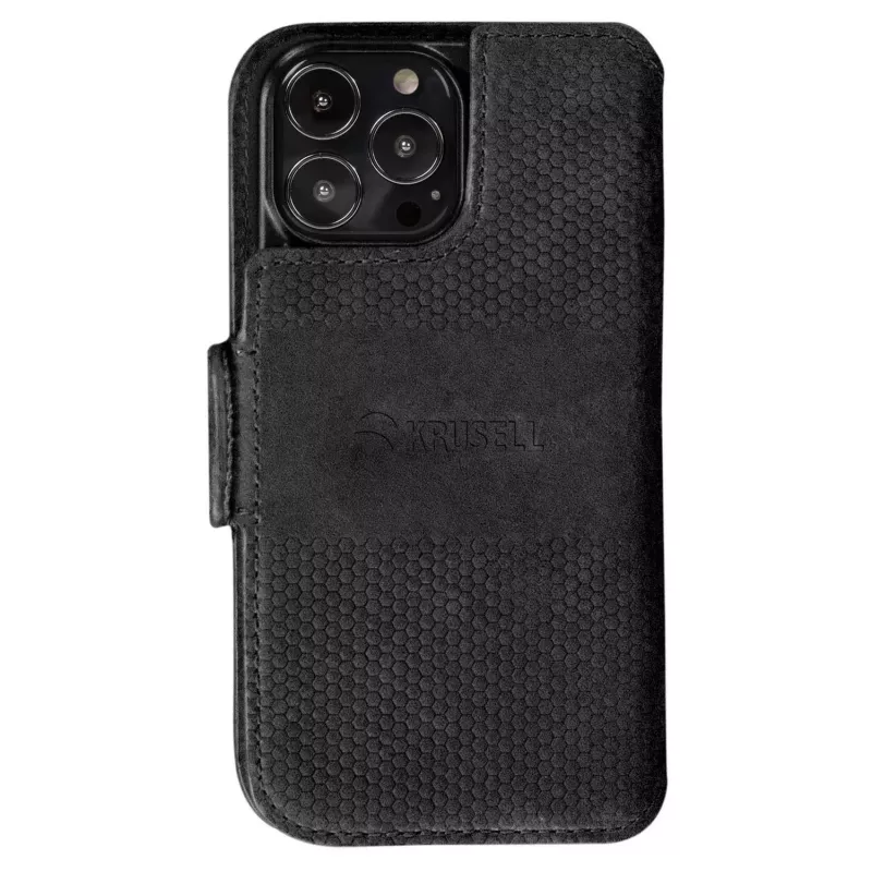 Wallet case Krusell 62396 for iPhone 13 Pro Max 17 cm Black