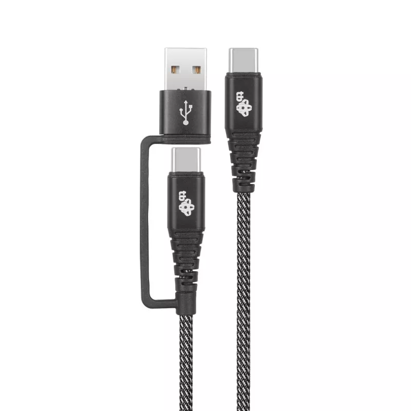 USB A to C cable TB AKTBXKUCTOA120B 1.2 m, black