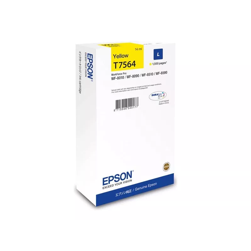 Epson C13T75644N ink cartridge 1 pc(s) Original High (L) Yield Yellow