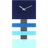 NeXtime klok 2855bl Bold Stripes, 38x19 cm, Wall, Blue